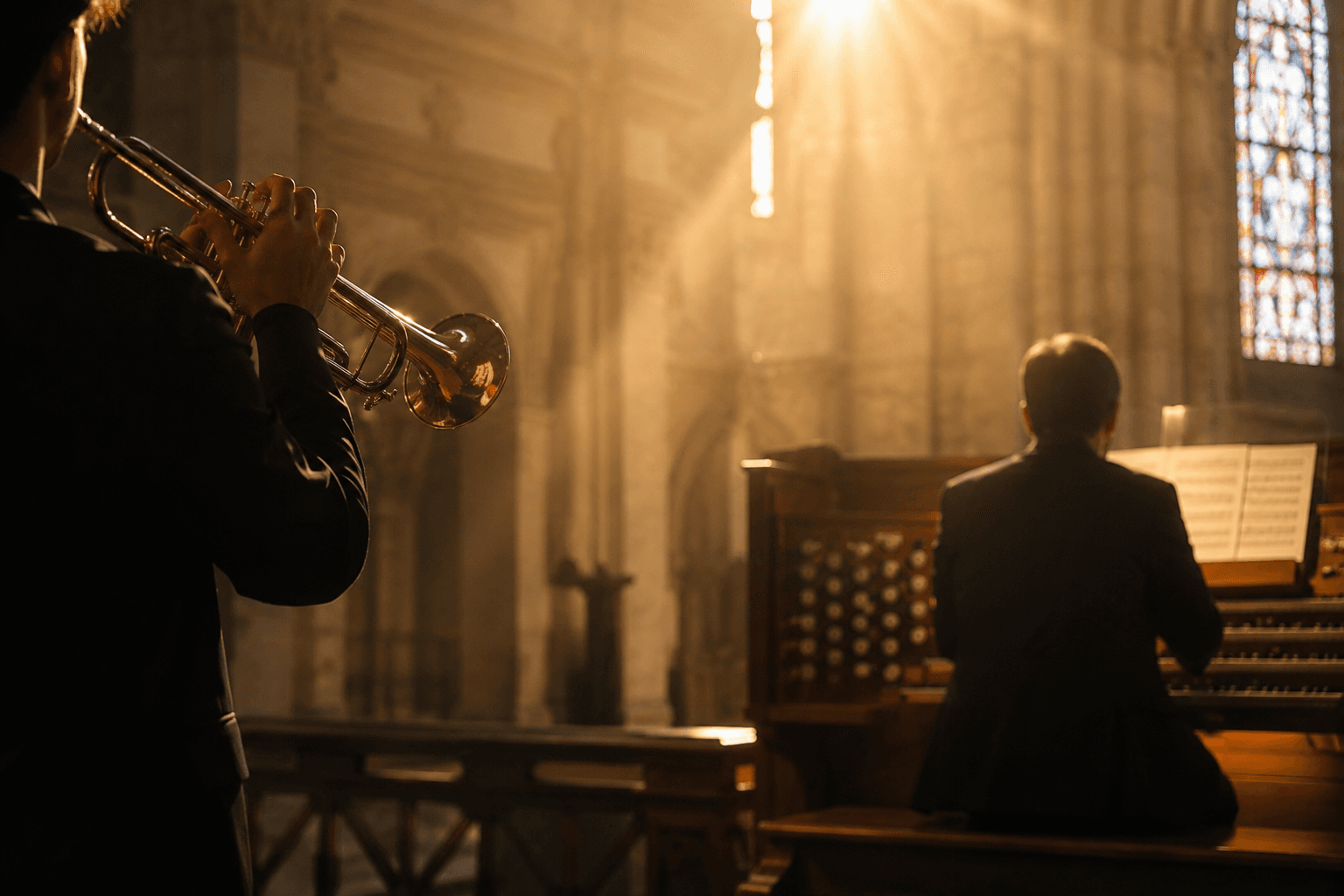 Un duo orgue et trompette fait vibrerl'église Saint-Symphorien de Treigny ce dimanche