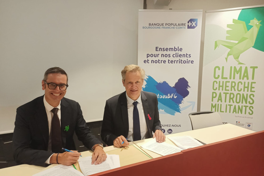 Réduire l’empreinte carbone des PME/TPE : une priorité officielle pour la Banque Populaire BFC et BPI France