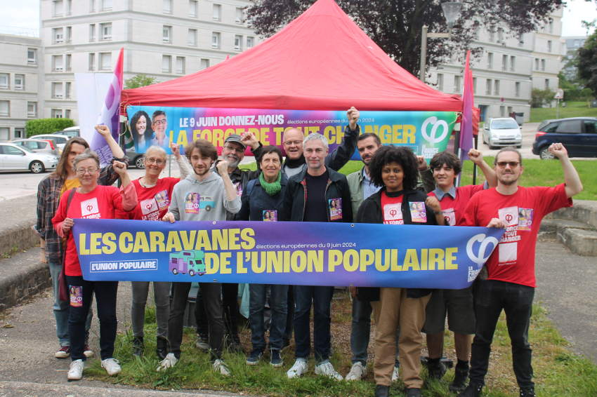 La « Caravane de l’Union Populaire » se pose à la ZAC à Auxerre : LFI chasse les voix des abstentionnistes…