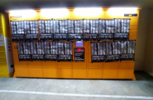 « En décorant symboliquement ces trois casiers répartis dans l’Yonne, le collectif « Extinction Rébellion Auxerre » a souhaité rappeler que le « Black Friday », événement promouvant la surconsommation, est aussi un moment opportun pour interroger les pratiques fiscales, sociales et environnementales des géants du numérique… ».